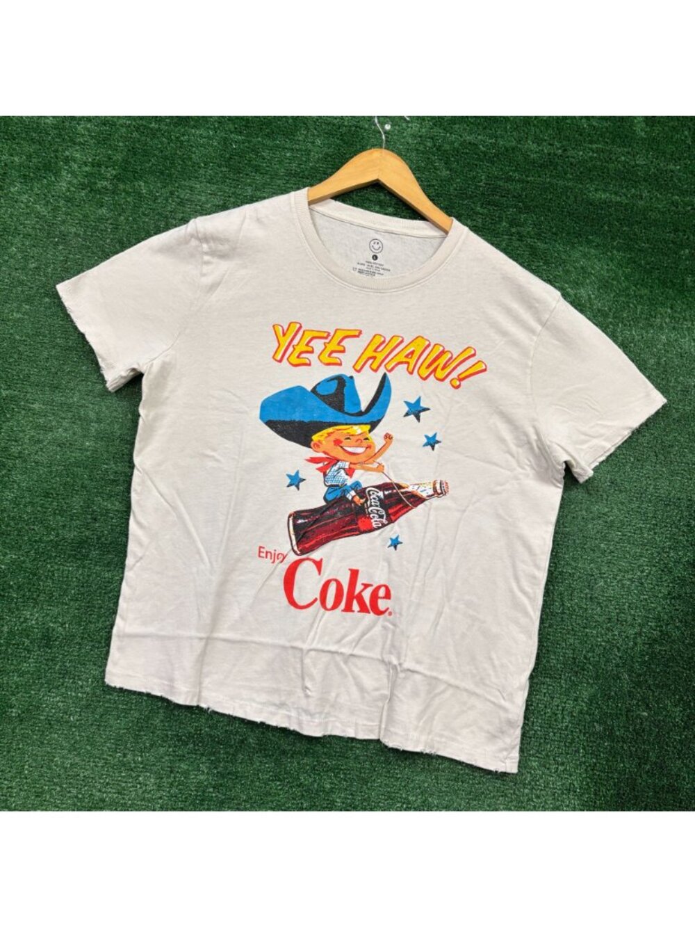 Coca-Cola Enjoy Coke Yee Haw Cowboy T-Shirt Size Large - Picture 3 of 4